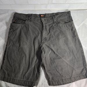 Timberland Pro Original Fit Gray Canvas Men's Shorts Size 40 100% Cotton